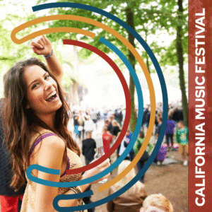 woman in red, crowd in background - cmf